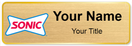 Custom name badges for Sonic