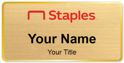 Custom name badges for Staples
