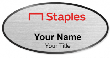 Custom name badges for Staples