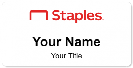 Custom name badges for Staples