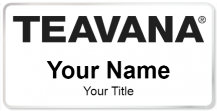 Custom name badges for Teavana