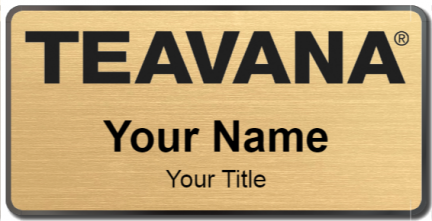 Custom name badges for Teavana