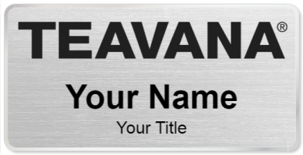 Custom name badges for Teavana