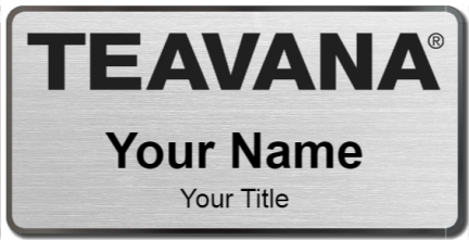 Custom name badges for Teavana