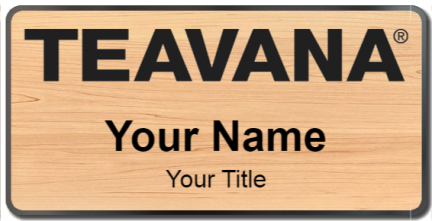Custom name badges for Teavana