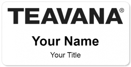 Custom name badges for Teavana