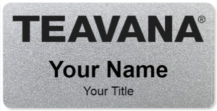 Custom name badges for Teavana