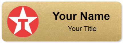 Custom name badges for Texaco