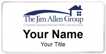 Custom name badges for The Jim Allen Group