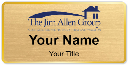 Custom name badges for The Jim Allen Group