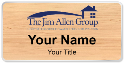Custom name badges for The Jim Allen Group