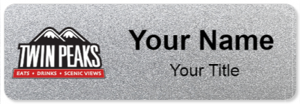 Custom name badges for Twin Peaks