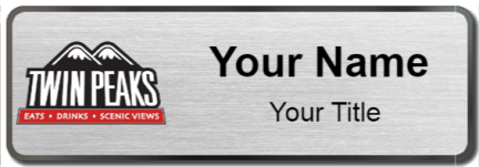 Custom name badges for Twin Peaks