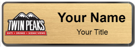 Custom name badges for Twin Peaks