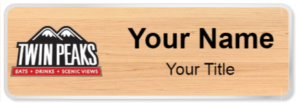 Custom name badges for Twin Peaks