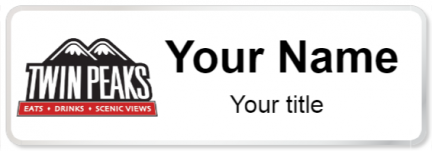 Custom name badges for Twin Peaks