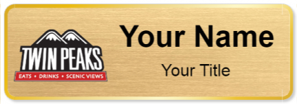 Custom name badges for Twin Peaks