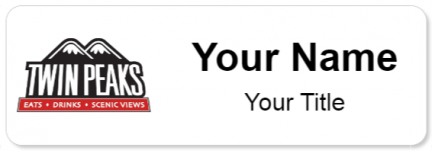 Custom name badges for Twin Peaks