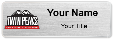 Custom name badges for Twin Peaks