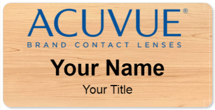 Custom name badges for Acuvue