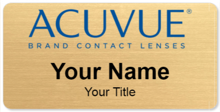 Custom name badges for Acuvue