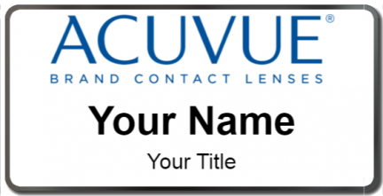 Custom name badges for Acuvue