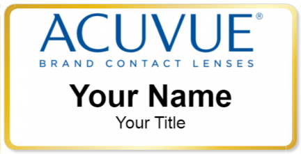 Custom name badges for Acuvue