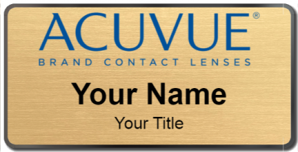 Custom name badges for Acuvue