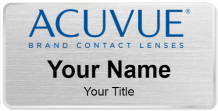 Custom name badges for Acuvue