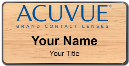 Custom name badges for Acuvue