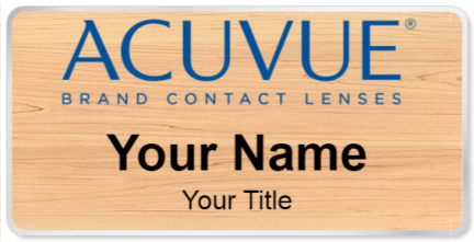 Custom name badges for Acuvue