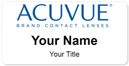 Custom name badges for Acuvue