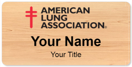 Custom name badges for American Lung Association