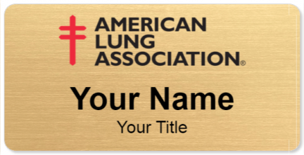Custom name badges for American Lung Association