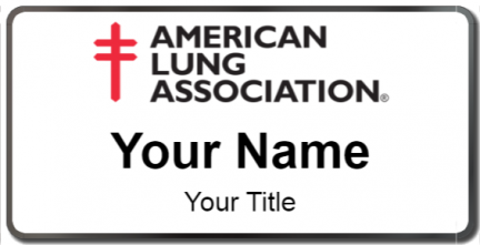 Custom name badges for American Lung Association