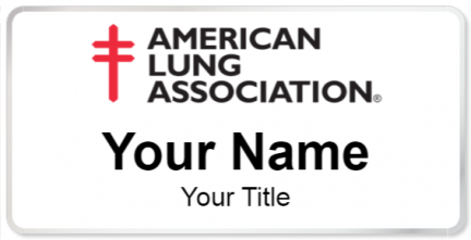 Custom name badges for American Lung Association