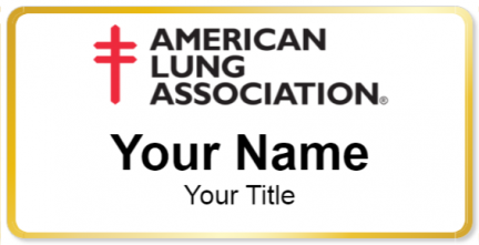 Custom name badges for American Lung Association