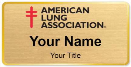 Custom name badges for American Lung Association