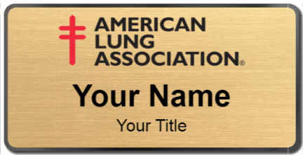 Custom name badges for American Lung Association