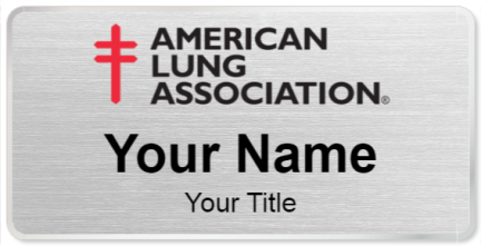 Custom name badges for American Lung Association