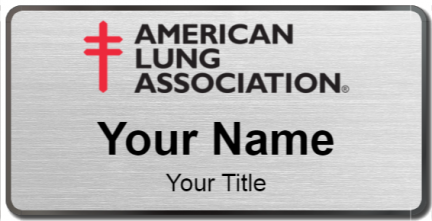 Custom name badges for American Lung Association