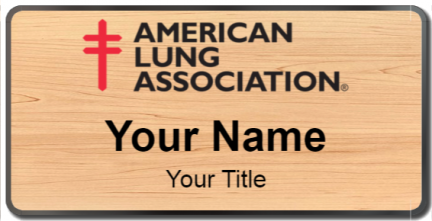 Custom name badges for American Lung Association