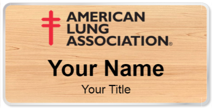 Custom name badges for American Lung Association
