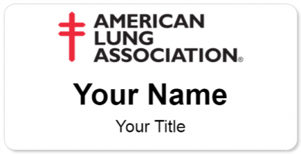 Custom name badges for American Lung Association