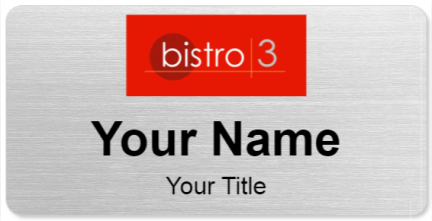 Custom name badges for Bistro