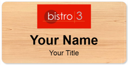 Custom name badges for Bistro