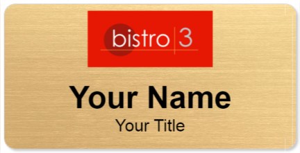 Custom name badges for Bistro