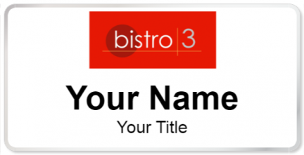 Custom name badges for Bistro