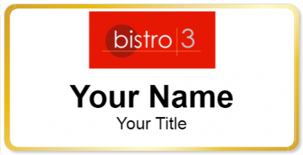 Custom name badges for Bistro