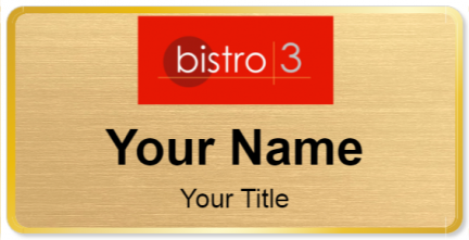 Custom name badges for Bistro